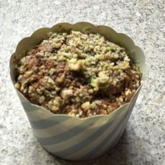 Pistachios and walnut oatmeal muffins A picture of Pistachios and walnut oatmeal muffins.