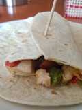 Fajitas de pavo con verduras