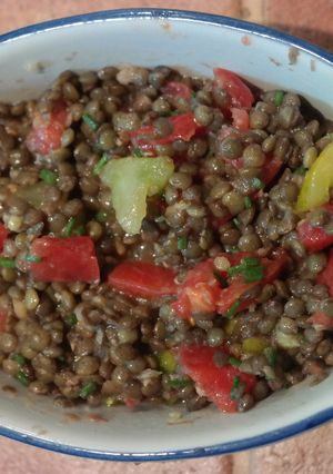 Une photo de SALADE DE LENTILLES de CORREZE