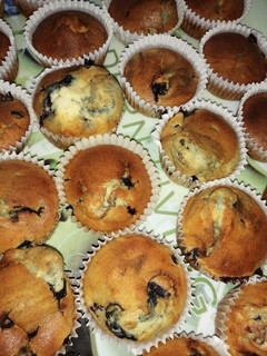 Muffin áfonyával recept fotója