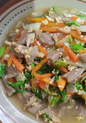 Foto resep Cah sawi putih wortel telur