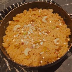 A picture of Suji ka Halwa 😋.