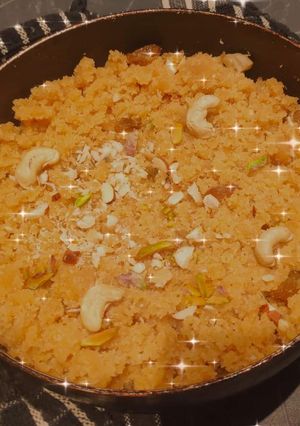 A picture of Suji ka Halwa 😋.