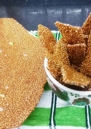A picture of #Jaggery...Seesam brittle (Til ki papdi).