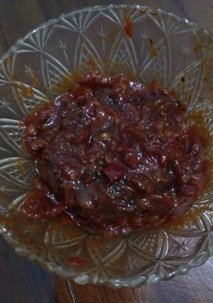Foto resep Sambal terasi goreng pedes nampol