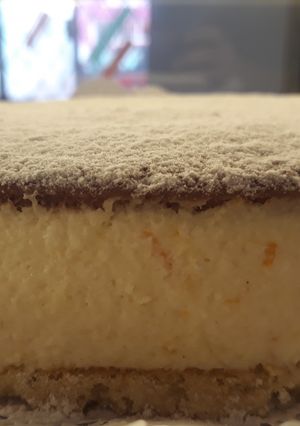 Una foto de Tarta de Ricota, Naranja y Coco (sin cocción)
