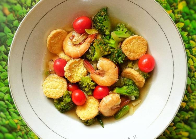Cah Brokoli Tofu Udang 🧅🥦🍅🦐🧄
