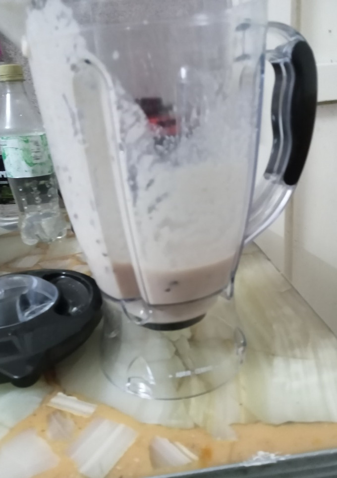 Una foto de Licuado de 🍇, 🍌,  🍎 y 🍐