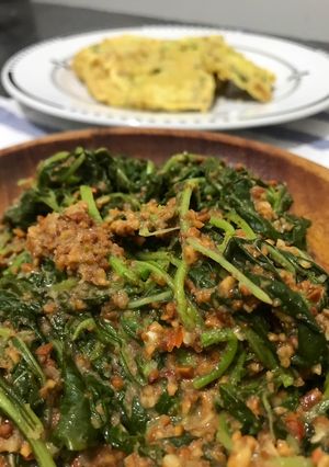Foto resep Lotek Bayam & Mendoan