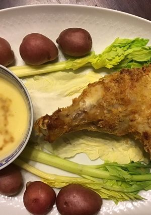 A picture of California Farm Breaded Chicken in Mayo.