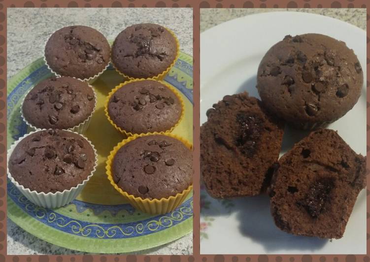 Muffin isi coklat toblerone(1 telur)