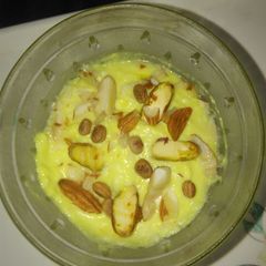 A picture of Mango shrikhand.