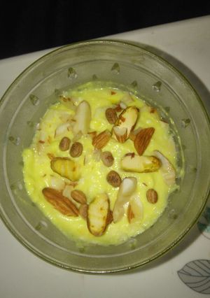 A picture of Mango shrikhand.