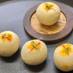 A picture of Kesar Pista Malai Ladoo.