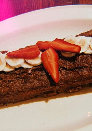 Una foto de Budín de banana y avena fit