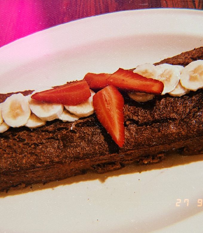 Una foto de Budín de banana y avena fit