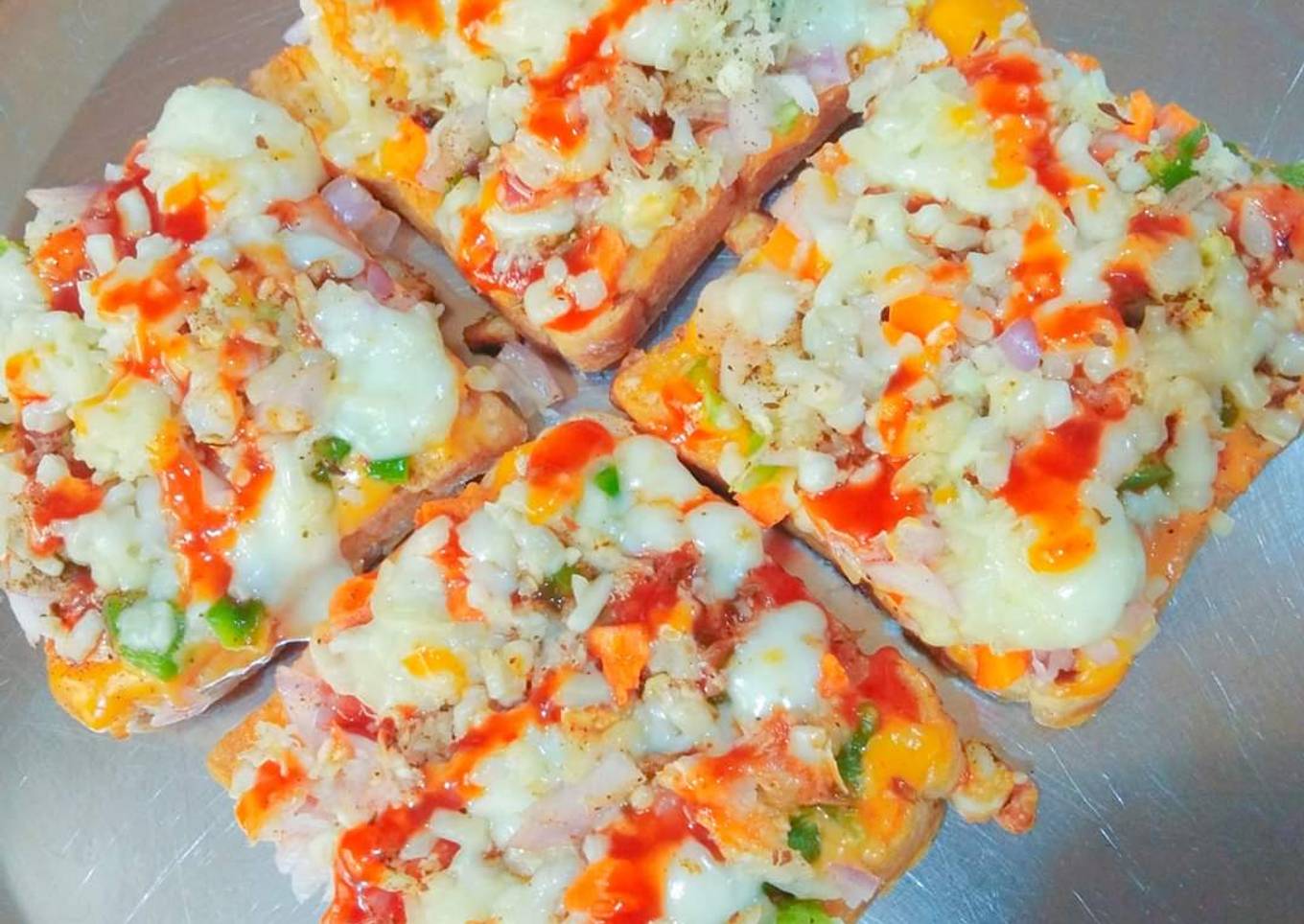 Open Bread pizza