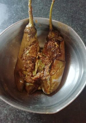A picture of Bharwa baingan.