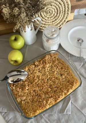 Une photo de Crumble aux pommes 🍏