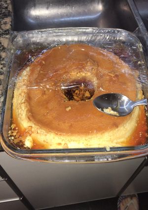 Una foto de Flan casero con edulcorante