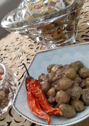 عکسی از دستور زیتون پرورده خیلیییی خوشمززه😋
