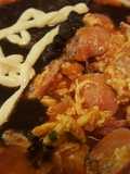Huevos con Salchicha (desayuno rápido,fácil y rico)