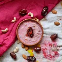 A picture of Gulkand Kheer.