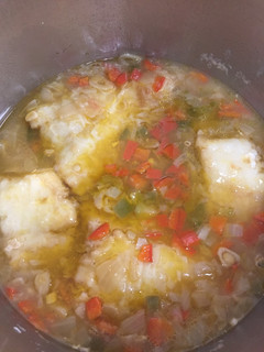 Una foto de Bacalao a la sidra en olla express