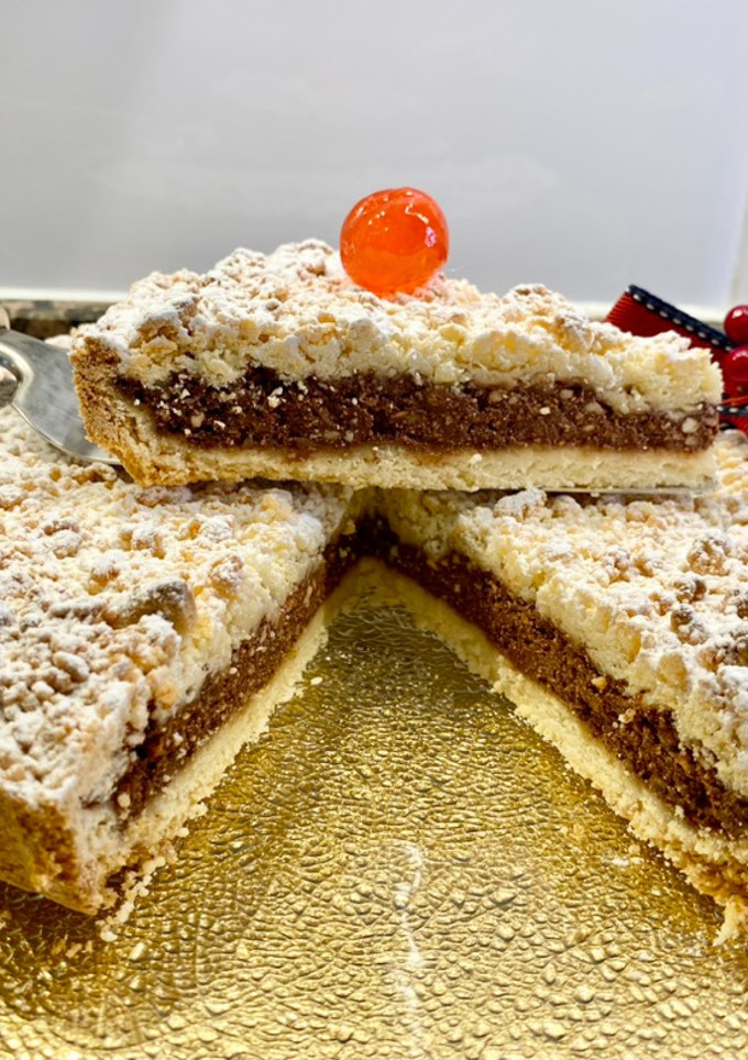 Una foto de Pastel de queso ricotta y cacao “ sin gluten “