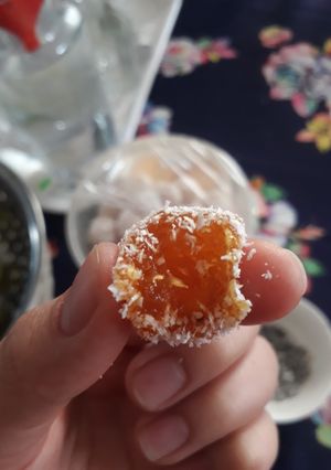 Hình của món Mứt dứa.