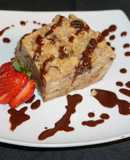 COLEGIALES O BUDÍN DE PAN CON SALSA DE CHOCOLATE. JON STYLE