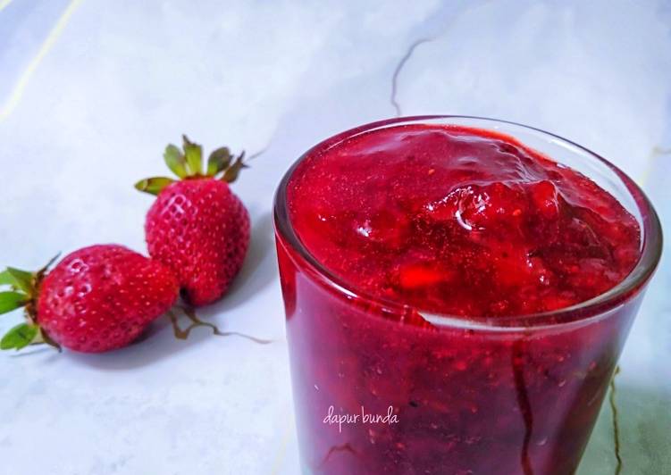 Resep Selai strawberry homemade Enak dan Antiribet