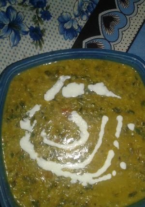 A picture of Daal palak ke sabji.
