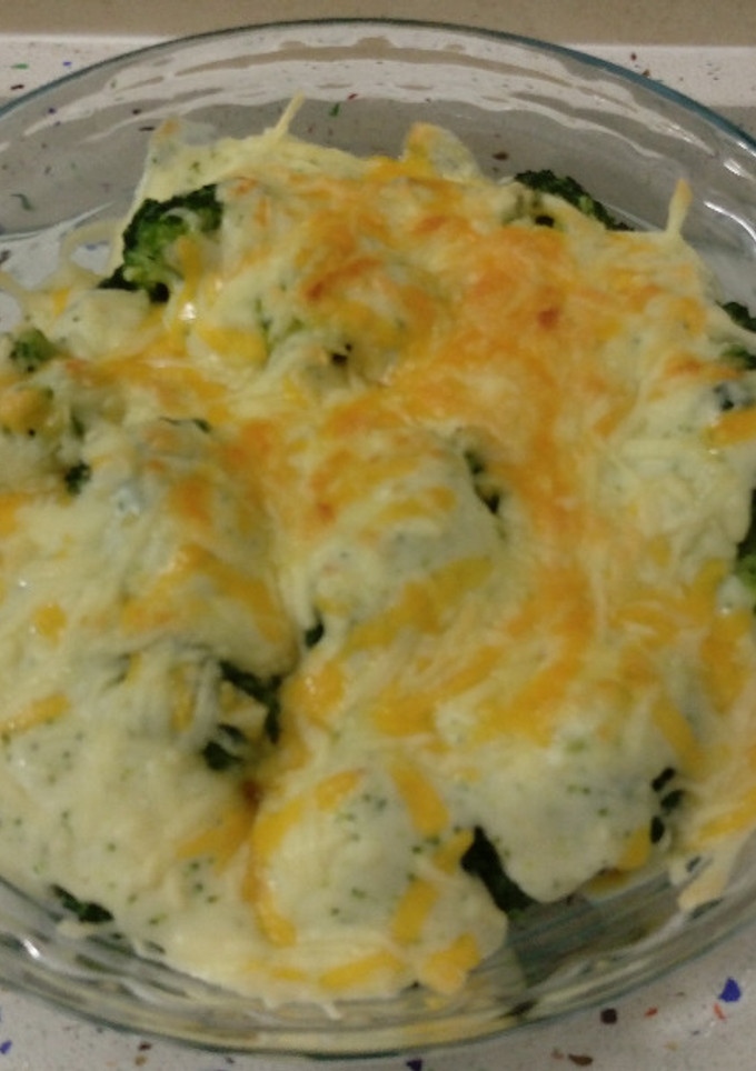 Una foto de Brócoli con bechamel de espinacas