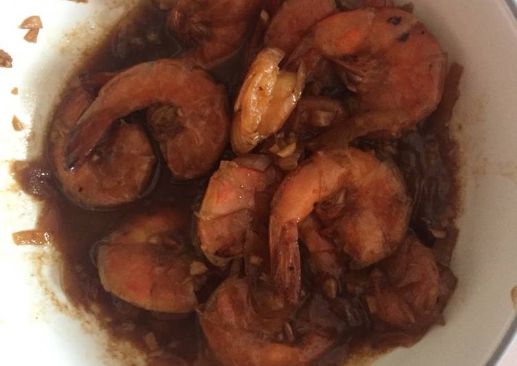 Cara Gampang Menyiapkan Udang goreng saus inggris yang Bikin Ngiler