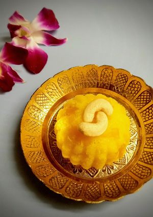 A picture of Pineapple kesari.