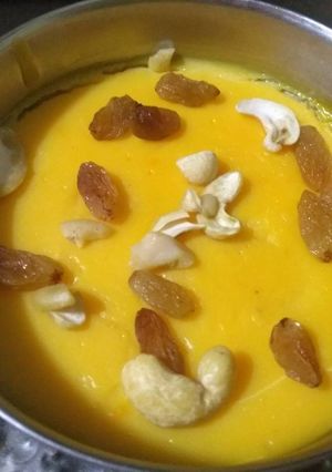 A picture of Fruit custard.