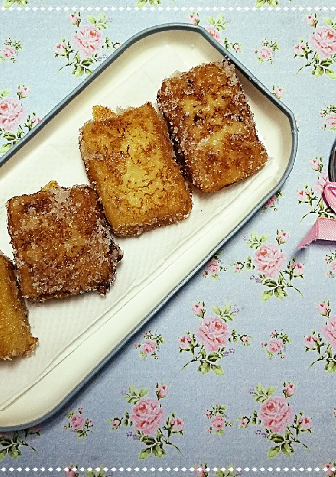 Una foto de Leche frita vegana