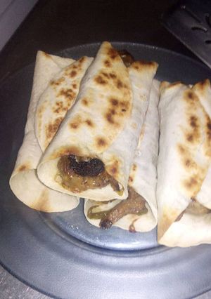 Una foto de tortillines de carne diet!