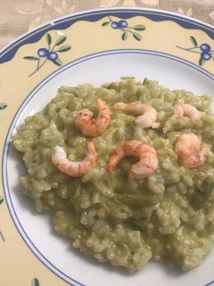 Una foto de Risotto de espárragos