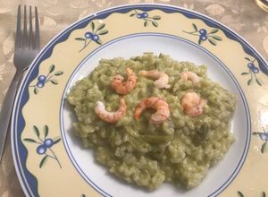 Una foto de Risotto de espárragos