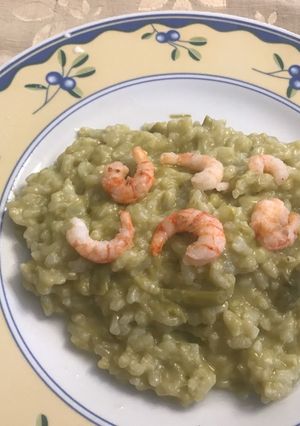 Una foto de Risotto de espárragos