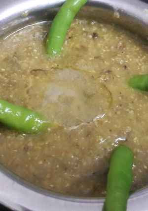 A picture of Bajare ki khihdi (bhaidku).