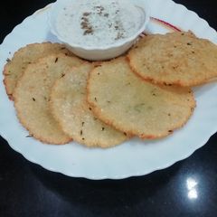 A picture of Sago & Potato Puri.