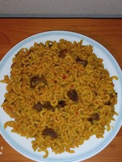 صورة لوصفة معكرونة باللحم 👌😋