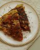 Tortilla con Hojas y Tallos de Beterraga