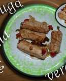 Rollos de pechuga de pollo rellenos