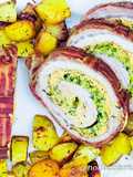 Rotolo di Lonza Farcito con Zucchine e Caprino
