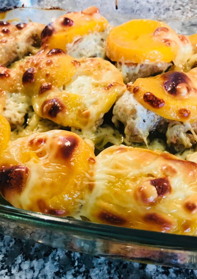 Barackos-sajtos csirkemell recept fotója