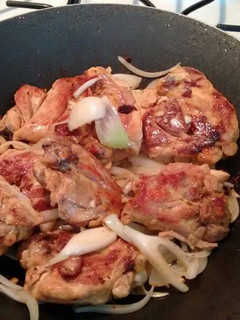 Una foto de Pollo al ajillo pastor ॐ